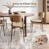 Round Rug Living Room Rugs: 5Ft Washable Circle Large Abstract