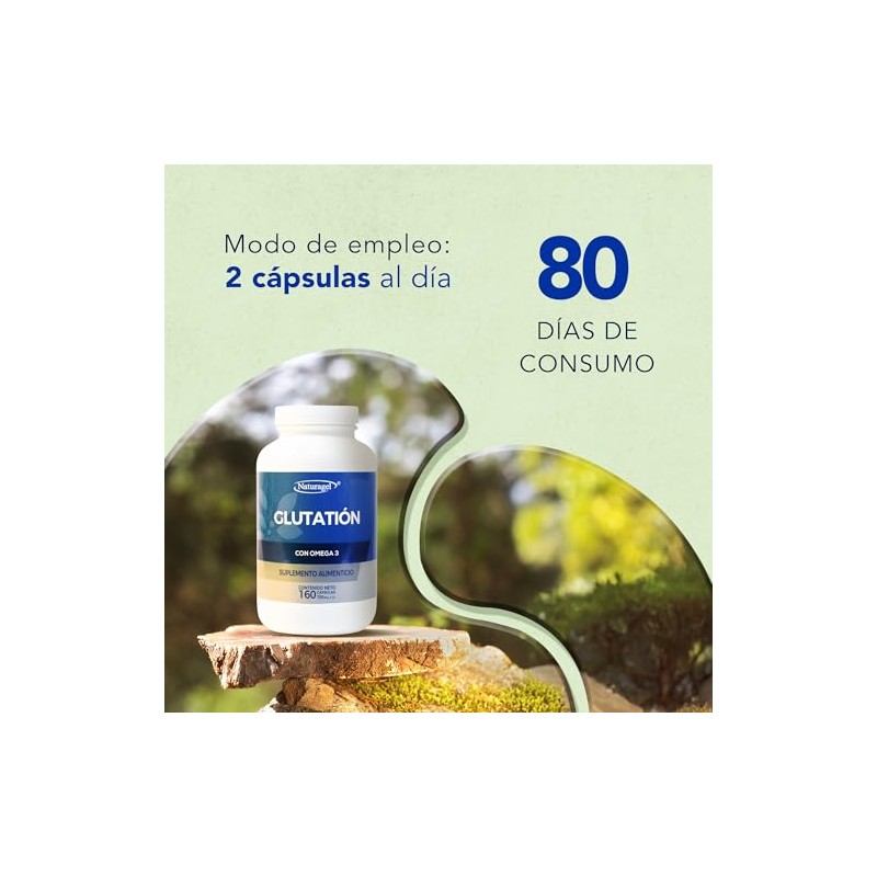 GLUTATION | Naturagel Glutation con Omega 3 | Antioxidante Celular