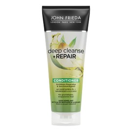 John Frieda Deep Cleanse & Repair Conditioner - Contents: 250 ml - Visible Repair and Smoothness - For Damaged, Damaged Hair