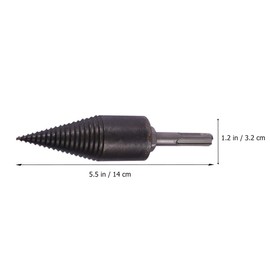 Operitacx 1 x 32 mm Firewood Drill Bit Wood Splitter High Performance Wood Splitter Drill Electric Screw Taper Driver Wood Splitter Drill Cutting Holes