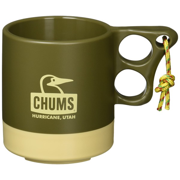 CHUMS CH62-1244-M079-00 Camper Mug, Khaki, Beige, 8.5 fl oz (250 ml)