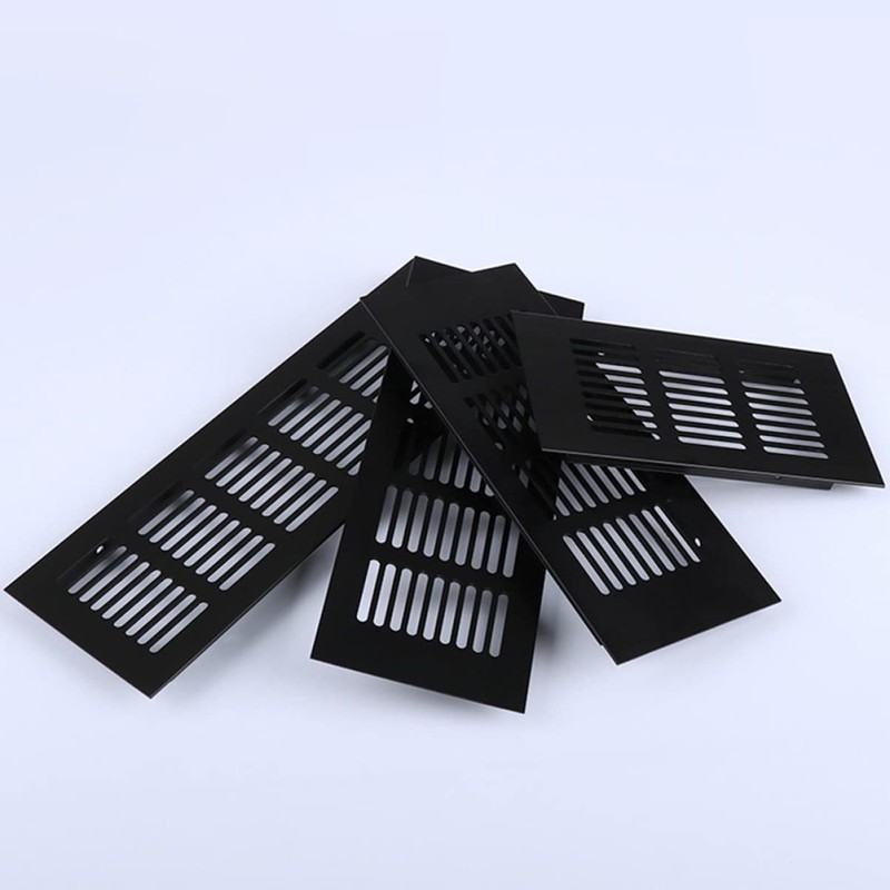 TEHAUX 2pcs Aluminum Alloy Exhaust Vents Breathable Mesh Covers for