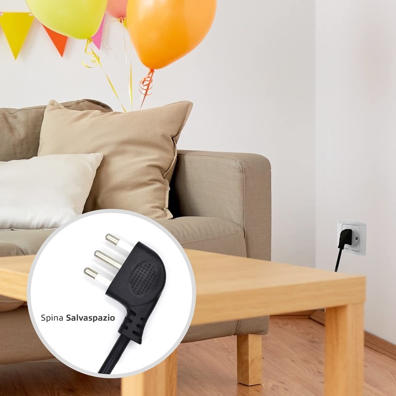 Ewent EW3915 Power Strip 5 Sockets Italian 10/16A + Schuko,