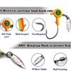 FishTrip Jig Heads Hooks with Spinner - 10Pcs Underspin Crappie