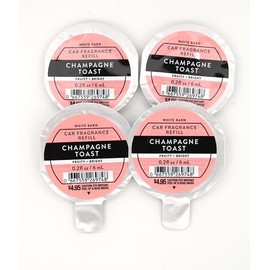 Generic Champagne Toast, Bath and Body, Car Fragrance Refill, 0.2 fl oz each, 4 pack, Pink