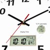 Foxtop Digital Wall Clock with Time, Day of Week and