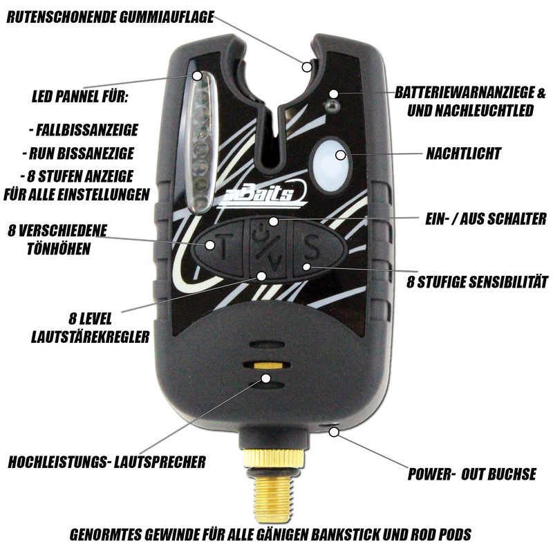 Angel-Berger Magic Baits Electronic Bite Alarm Bite Indicator