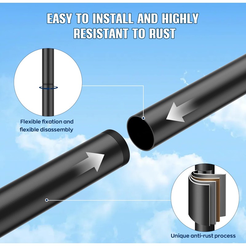 Starlink Gen 3 Mounting Kit with Pipe Adapter, 7.5FT Gen