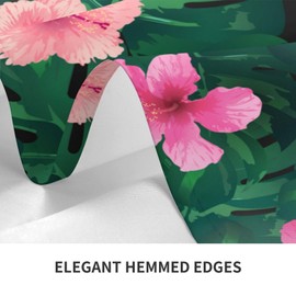 mutakin Hawaii Rectangle Tablecloth Washable Table Cloth 60x90 Inch Table Cover Waterproof for Decoration Kitchen Dining Room