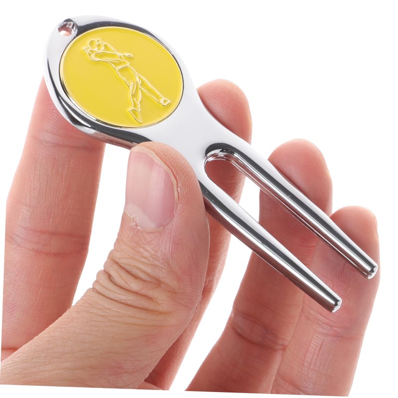 OHPHCALL 3pcs Golf Divot Repair Tool Marker Fork for Turf