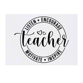 'Teacher Motivational Quote' Temporary Tattoo - Water Resistant, Skin-Safe, Non-Toxic Transfer (TO00081563)