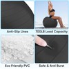APEXUP Yoga Ball Exercise Ball, Anti Slip Stability Ball Chair,