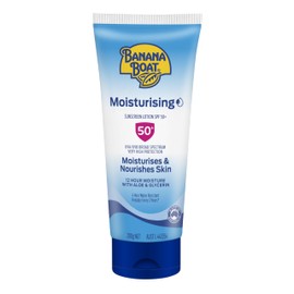 Banana Boat Moisturising Sunscreen Lotion SPF50+ 200g, Skin feels Moisturised and Nourished, UVA + UVB Broad Spectrum, Non-Greasy, 4-Hour Water Resistant, Made in Australia