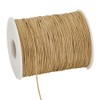 PH PandaHall 175 Yards 1mm Waxed Cotton Cord Golden Brown