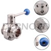 DERNORD Sanitary Butterfly Valve with Pull Handle Stainless Steel 304