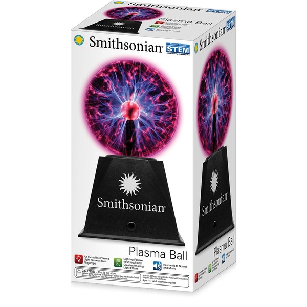 Smithsonian 5" Battery Operated Plasma Ball, Black, 168 months to 216 months