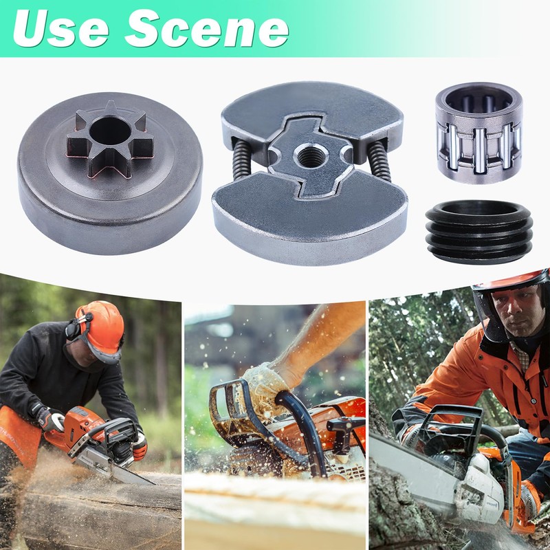 Adefol Clutch Drum Sprocket Needle Bearing Kit for Husqvarna 36