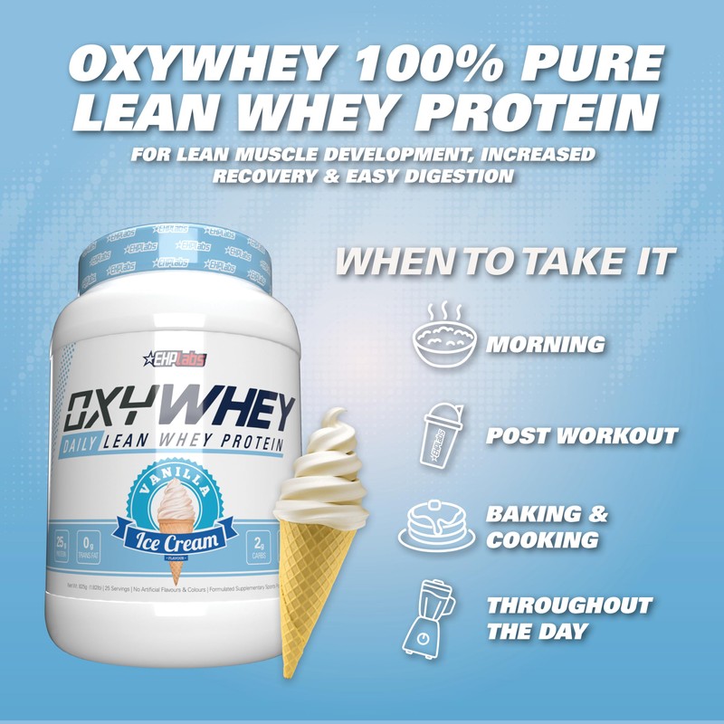 EHP Labs OxyWhey Whey Protein Isolate – 25g High Protein,