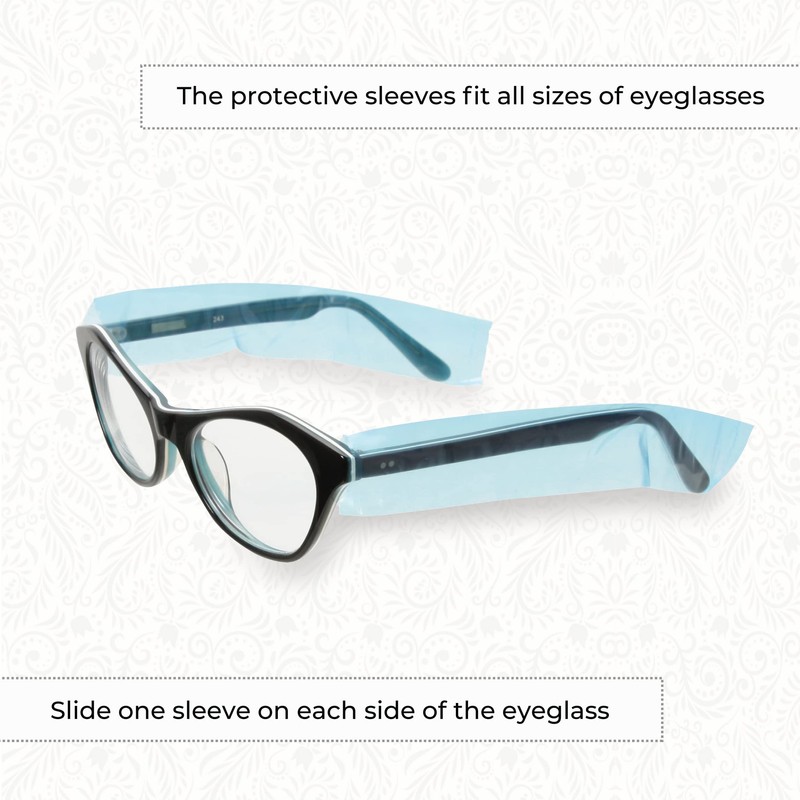 ForPro Professional Collection Eyeglass Protective Sleeves, Fits All Size Eyeglasses,