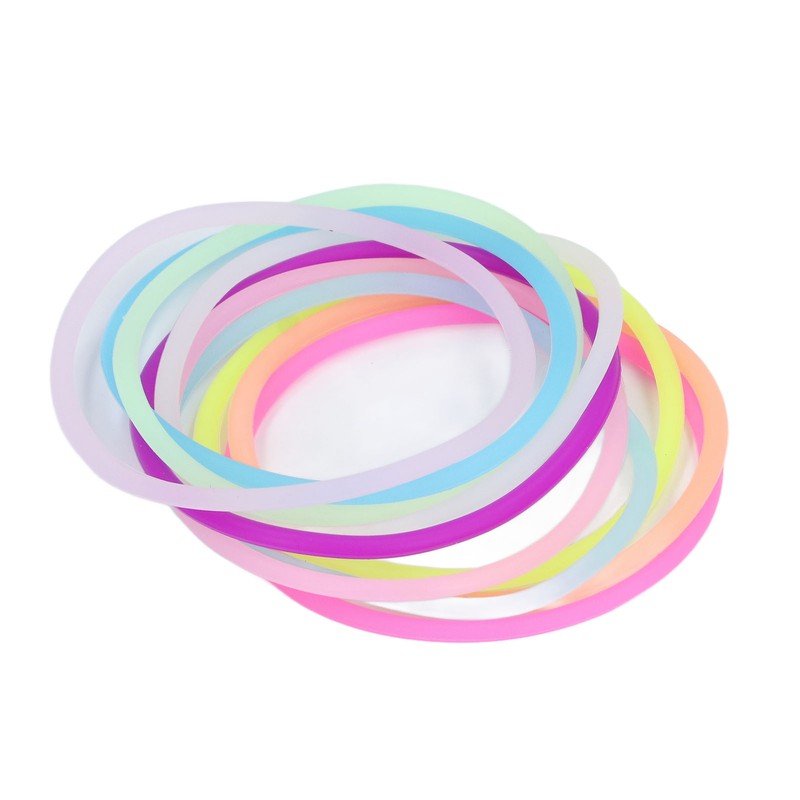 80s Earring Neon Headband Set Accessories Silicone Light Bracelets Headband