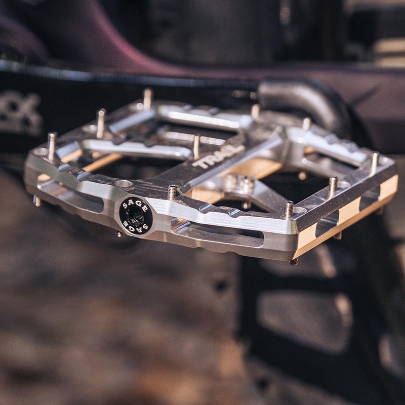 Trail One Components Sage Alloy Pedals - Silver (Raw)