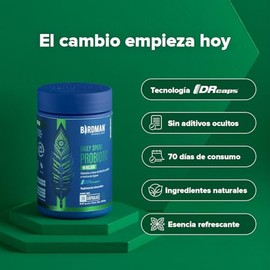 Birdman Probióticos en Cápsulas | 10 Billones de UFC | Liberación Retardada, Sin Aditivos | Cápsula Vegana | Esporas Probióticas | 70 Cápsulas