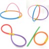 2 Pcs Pool Noodles with 2 Connectors 59 Inch Hollow