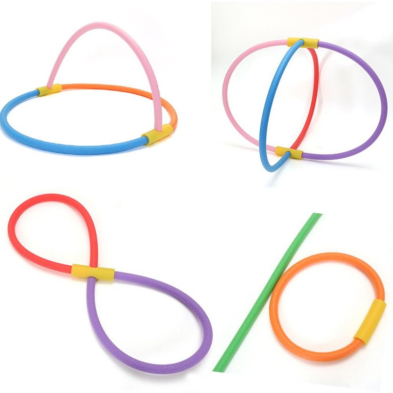 2 Pcs Pool Noodles with 2 Connectors 59 Inch Hollow