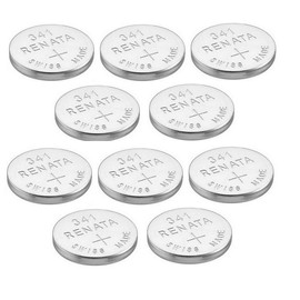 Renata 341 SR714SW Batteries - 1.55V Silver Oxide 341 Watch Battery (10 Count)