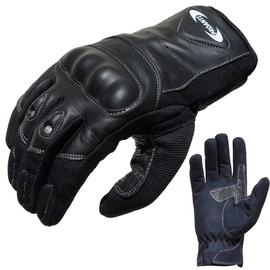 Motorcycle Gloves PROANTI® Summer XS to XXL Cropped Style Short-Cuffed Motorbike Gloves (XS)