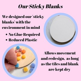 Crafty You Crafty Me - Mosaic Coasters Craft Kit (Rainbow Mix (Round)), Arts and Crafts Gifts for Beginners, Made in UK