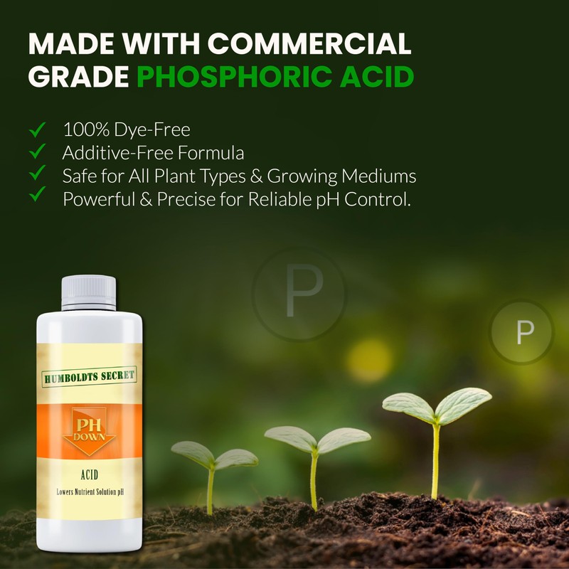 Humboldts Secret pH Down for Plants | Liquid pH Adjuster