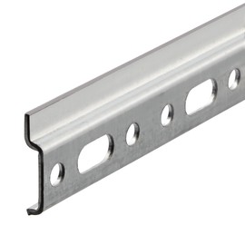Gedotec Wall Rail Kitchen Cabinet Hanger Hanging Rail - Top Cabinet | Length 1250 mm | Galvanised Steel | Mounting Rail for Hanging Cupboards | 1 Piece - Hanging Rail Metal for Screws