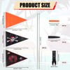 3pcs Bike Flag, Adjustable Bicycle Flag with Pole Black Spider