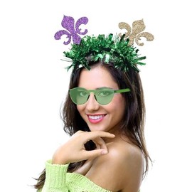 Zhzrche Mardi Gras Headband Hair Hoops Headpiece Women Hair Bands Hairband Cosplay Costume Dress Up Carnival Masquerade Party Accessories