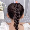 Fesanla ヘアゴム 両頭ハートゴムポニーテールホルダー ヘアアクセサリー キャンディーカラー ヘアシュシュ 髪ゴム (ダークピンク)