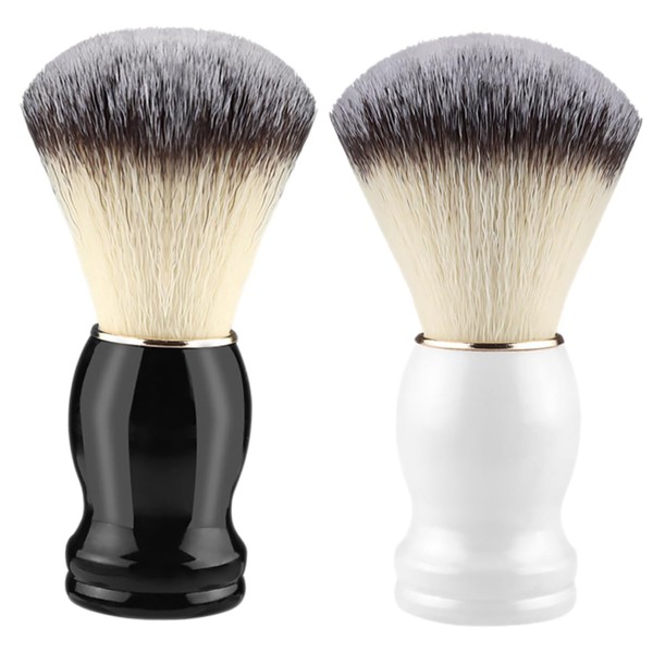 SAFIGLE 2Pcs Soft Hair Shaving Brush for Men Versatile Barber
