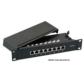 EFB-Elektronik Mini Patch Panel STP 8xRJ45 Cat.6A 10"