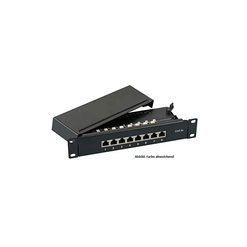 EFB-Elektronik Mini Patch Panel STP 8xRJ45 Cat.6A 10"