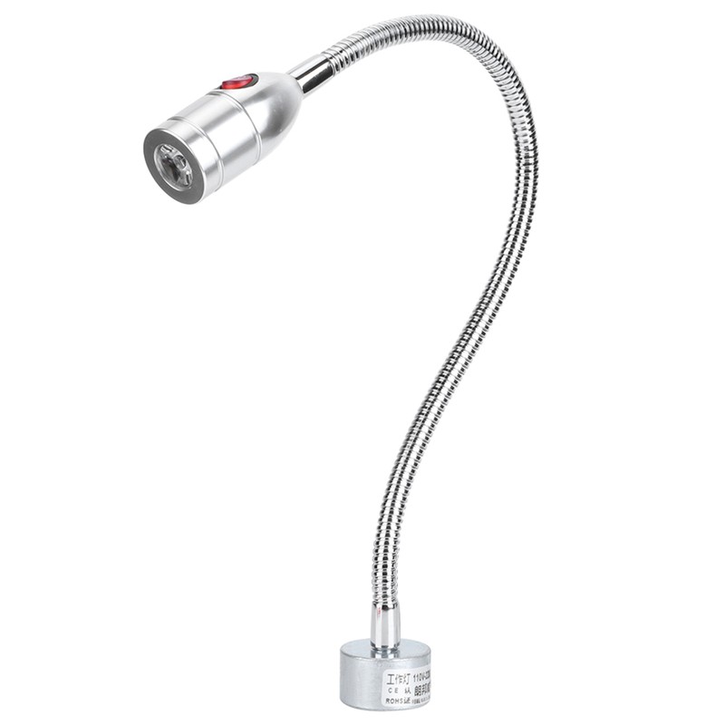 3W LED Flexible Gooseneck Lamp Work Desk Light for Machine