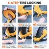 AUTOXBERT Universal Heavy Duty Tire Lock Wheel Clamp Lock Caravan
