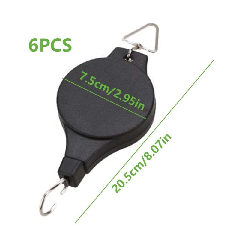 Plant Pulleys for Hanging Plants Plant Pulley Hanger with 6