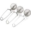 Snap Ball Tea Strainer with Handle (3 Pack) for Loose