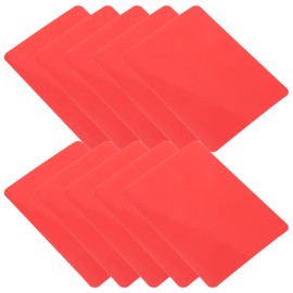 Totority 10pcs Poker Cutting Cards Poker Cut Cards Playing Games Poker Card Supplies Poker Dealing Tools Desk Dispenser Poker Slices Game Supplies Portable Poker Card Dispenser Plastic Red