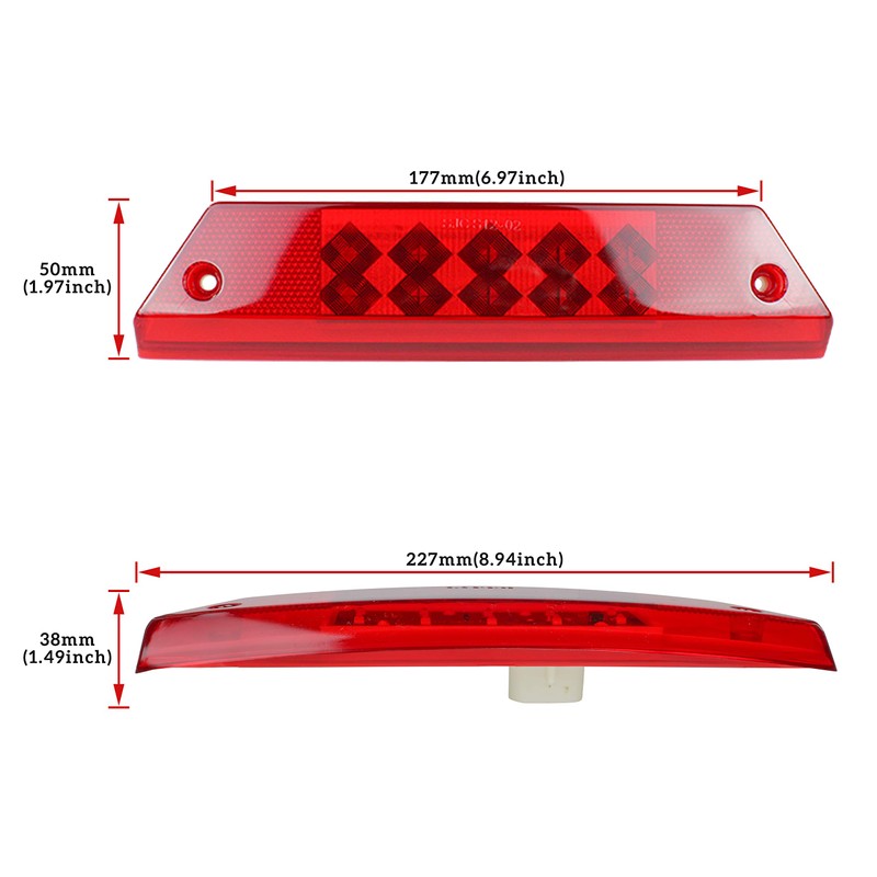 SAUTVS 1PCS LED Taillight for Ranger, Red Brake Stop Tail