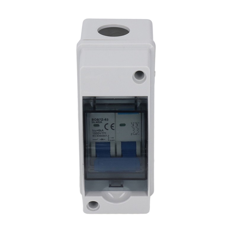 DC Disconnect Switch 40A Protective Transparent Cover Miniature Circuit Breaker