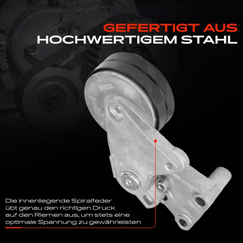 Frankberg Tensioner Pulley V-Ribbed Belt for A6 A6 Avant 4A