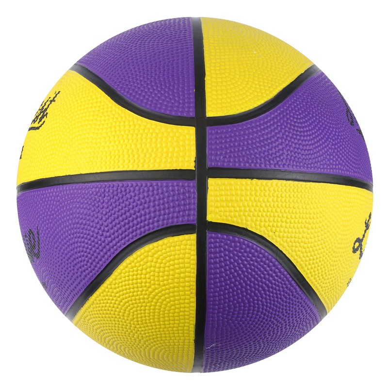 Midwest Unisex's League Basketball, Yellow/Purple, Size 7