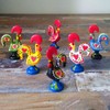 2 Inch Good Luck Portuguese Rooster Barcelos Metallic Figurine for