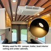 RVZONE 12 Volt LED Puck Light RV Boat Recessed Ceiling